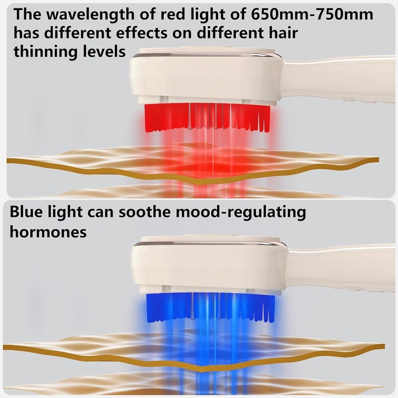 Verfubo Laser Therapy Hair Growth Comb, Red Light Therapy for Hair Growth, Electric Scalp Massager for Healthier Hair - Image 2